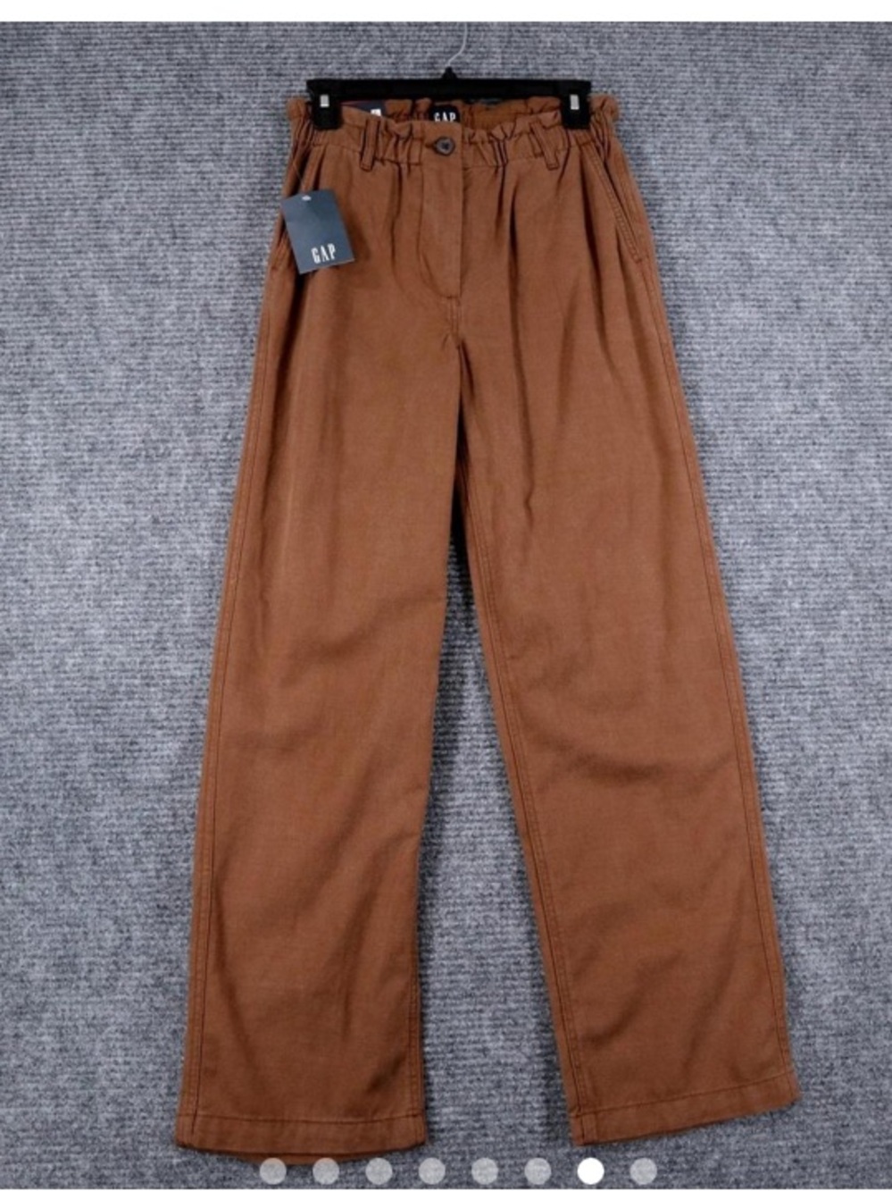 Gap high waist straight viscose lyocell paper bag waist pants XS